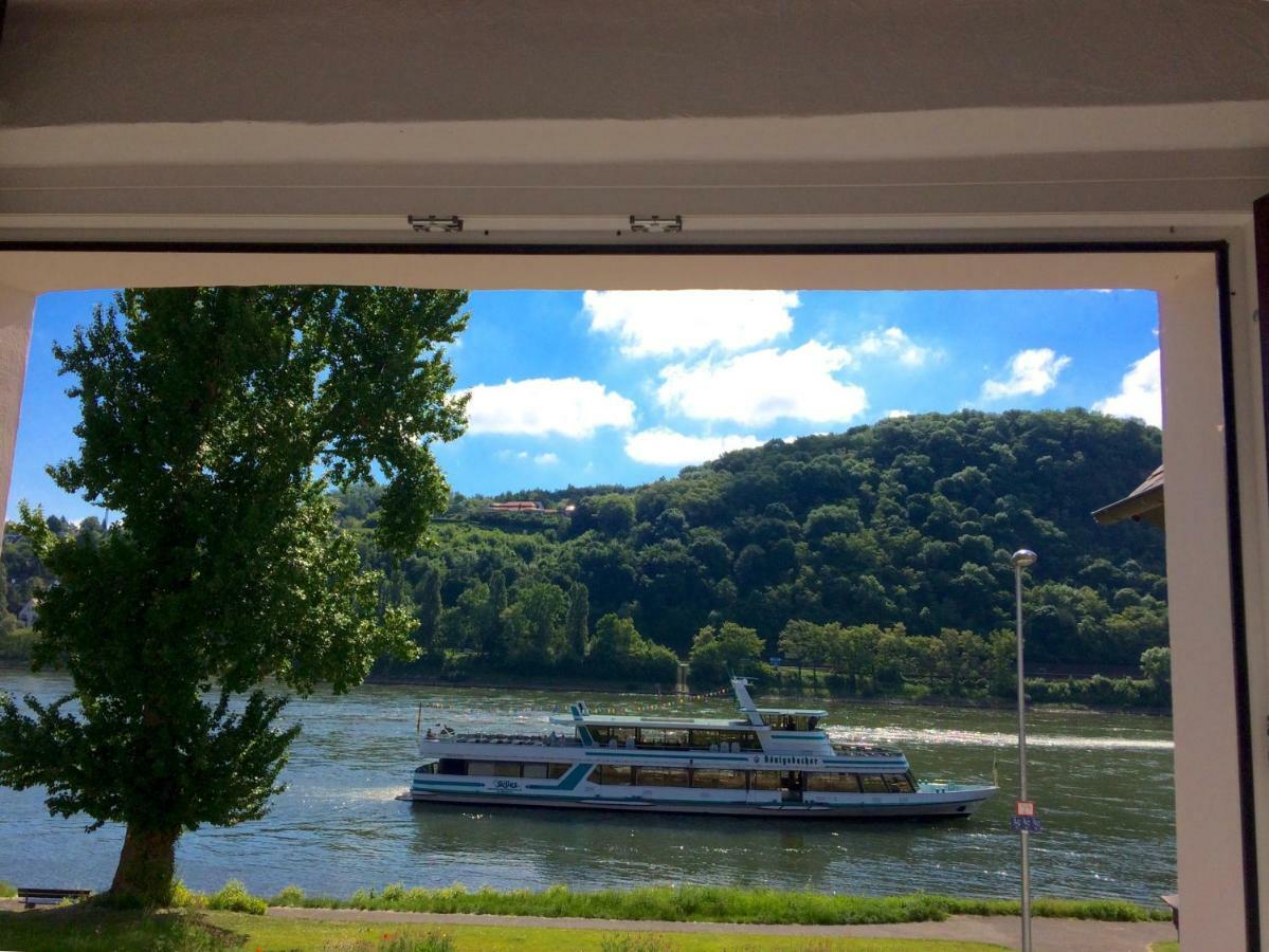 Appartamento Haus Am Ufer Mit Rheinpanoramablick Coblenza Esterno foto