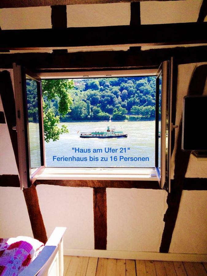 Appartamento Haus Am Ufer Mit Rheinpanoramablick Coblenza Esterno foto