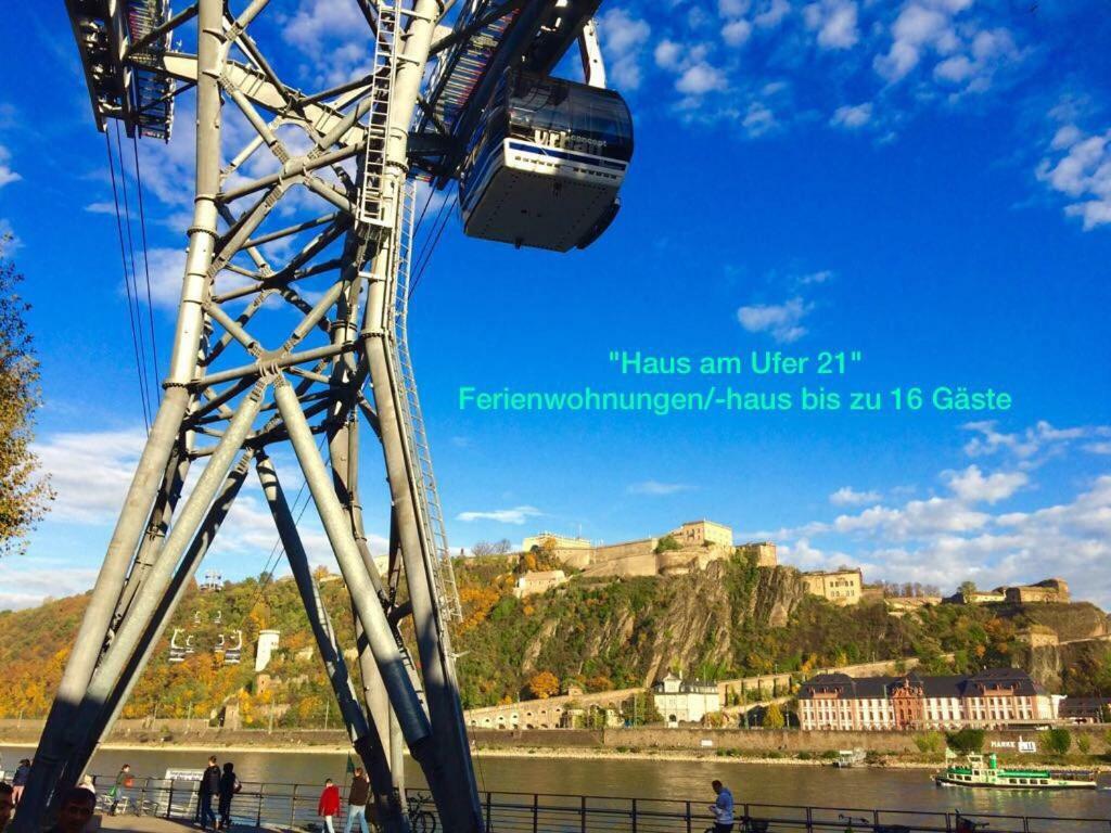 Appartamento Haus Am Ufer Mit Rheinpanoramablick Coblenza Esterno foto