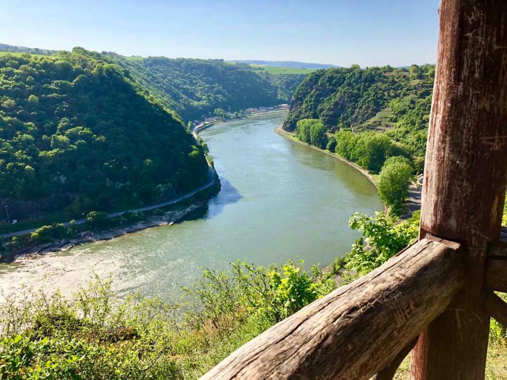 Appartamento Haus Am Ufer Mit Rheinpanoramablick Coblenza Esterno foto